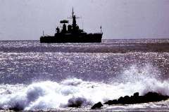 47_Minerva_anchored_off_Ascension_Island_June1970